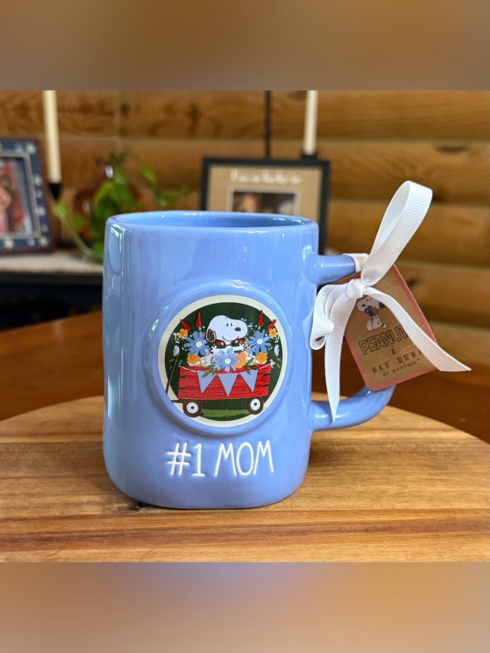 #1 MOM Snoopy Rae Dunn Coffee or Tea Mug
